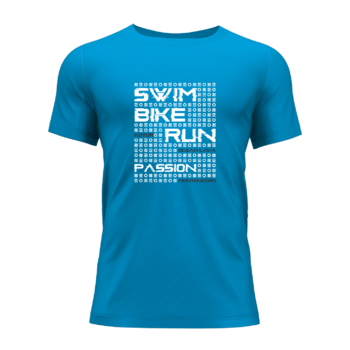 MSE Pamučna majica Muška Ocean Lava Svijetlo plava Swim Bike Run