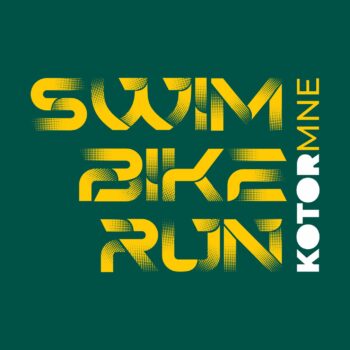 MSE Pamučna majica Muška Ocean Lava Zelena Swim Bike Run - Image 3