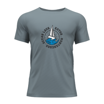 Pamučna majica Muška Ocean Lava Maslinasto zelena Brod