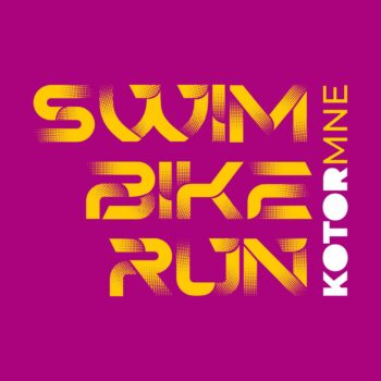 Pamučna majica Muška Ocean Lava Bordo Swim Bike Run - Image 3