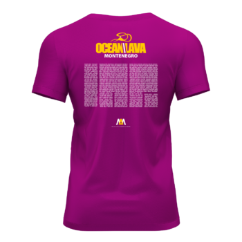 Pamučna majica Muška Ocean Lava Bordo Swim Bike Run - Image 2