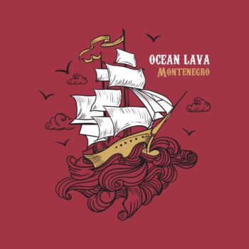 Pamučna majica Ženska Ocean Lava Crvena brod - Image 2