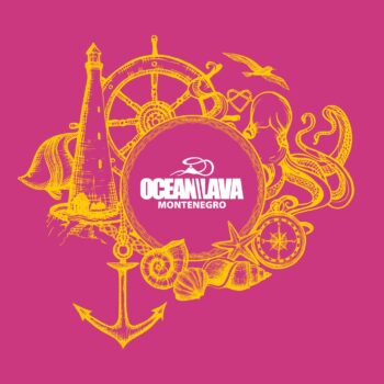 Pamučna majica Ženska Ocean Lava Roza morska - Image 2