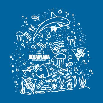 Pamučna majica Dječija Ocean Lava Plava - Image 2