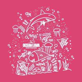 Pamučna majica Dječija Ocean Lava Roza - Image 2