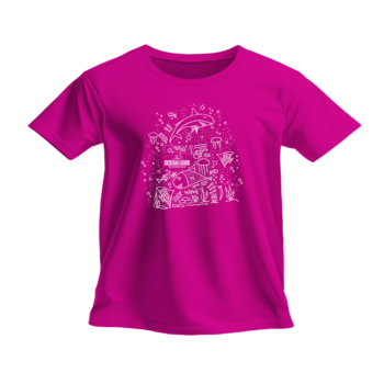 Pamučna majica Dječija Ocean Lava Roza