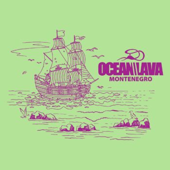 Pamučna majica Dječija Ocean Lava Zelena - Image 2