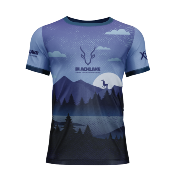 AEROSKIN Tehnička majica Muška Black Lake Plava