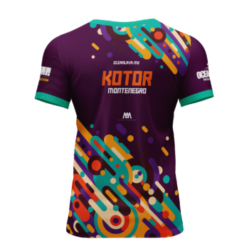 AEROSKIN Tehnička majica Muška Ocean Lava Ljubicasto Zelena - Image 2