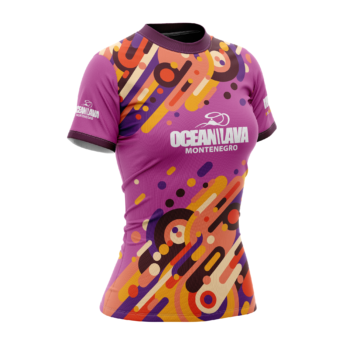 AEROSKIN Tehnička majica Ženska Ocean Lava Rozo Ljubicasta