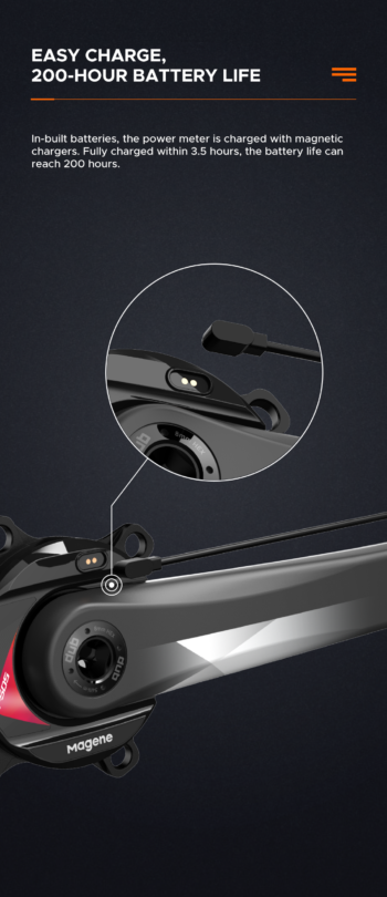 MAGENE Mjerač snage City P505 power meter 172,5mm - Image 9