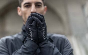 Rogelli Rukavice za trčanje Oakland crne - Image 3