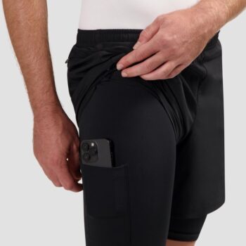 Rogelli Trkački šorts 2-u-1 Essential, crni - Image 5