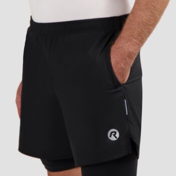 Rogelli Trkački šorts 2-u-1 Essential, crni - Image 4