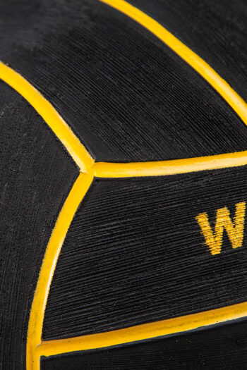 MAD WAVE Profesionlana vaterpolo lopta #3 - Black - Image 3