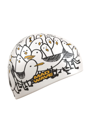 MAD WAVE Silikonska kapa seagulls - White - Image 2