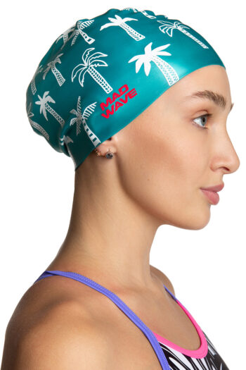 MAD WAVE Silikonska kapa palm tree - Green - Image 4