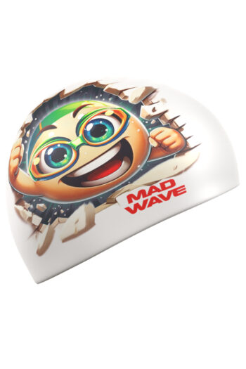MAD WAVE Silikonska kapa Smile HQ - white - Image 2