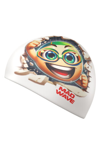 MAD WAVE Silikonska kapa Smile HQ - white - Image 3