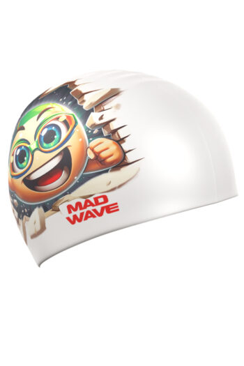 MAD WAVE Silikonska kapa Smile HQ - white