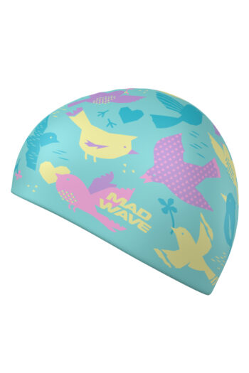 MAD WAVE Silikonska kapa za plivanje Birds - azure - Image 3