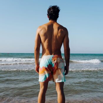 Turbo Muški šorts Turbo Ondes Flower narandžasti - Image 10