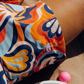 Turbo Muški šorts Turbo Psico Flower narandžasti - Image 4