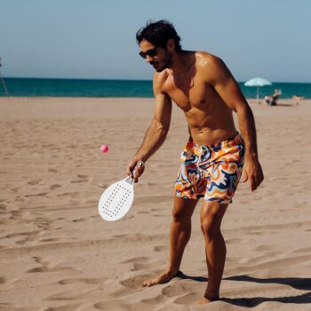 Turbo Muški šorts Turbo Psico Flower narandžasti - Image 6