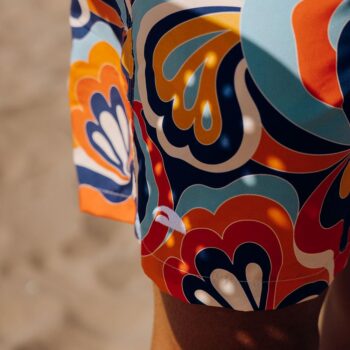 Turbo Muški šorts Turbo Psico Flower narandžasti - Image 7