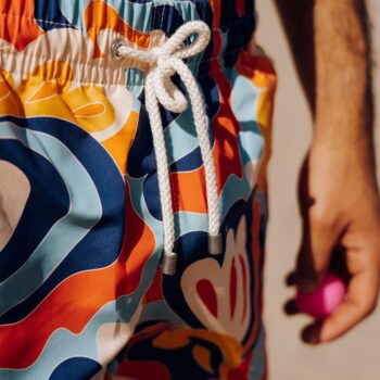 Turbo Muški šorts Turbo Psico Flower narandžasti - Image 8