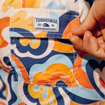 Turbo Muški šorts Turbo Psico Flower narandžasti - Image 9