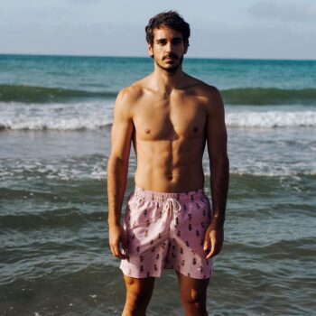 Turbo Muški šorts Turbo Hawaii roze - Image 7