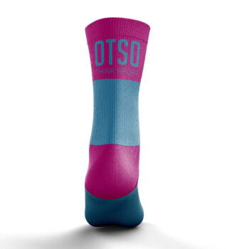 OTSO Srednje multisport čarape - light Blue & fluo Pink - Image 2