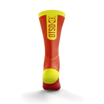 OTSO Visoke biciklističke čarape - fluo orange - Image 2