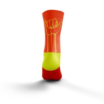 OTSO Srednje multisport čarape - fluo orange & Yellow - Image 3