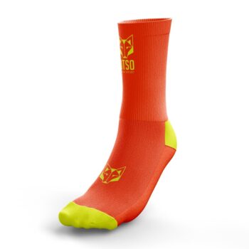 OTSO Srednje multisport čarape - fluo orange & Yellow