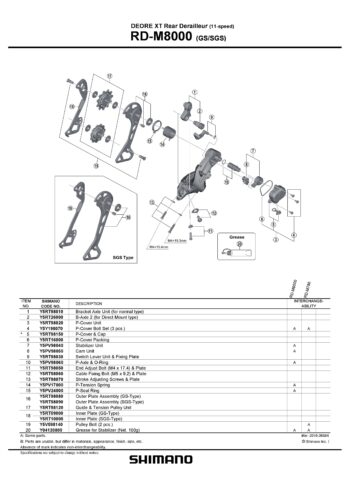 SHIMANO Rolnica mjenjača zadnjeg shimano rd-M8000 - Image 2