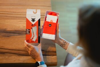 INCYLENCE Čarape renewed compression v2 White/inferno - Image 2