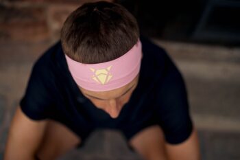 INCYLENCE Traka za glavu v1 light Pink Yellow (uska) - Image 4