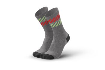 INCYLENCE čarape MERINO LIGHT LANES GREY/INFERNO