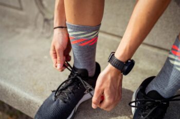 INCYLENCE čarape MERINO LIGHT LANES GREY/INFERNO - Image 4