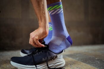 INCYLENCE čarape MERINO LIGHT LANES PURPLE/GREEN - Image 3