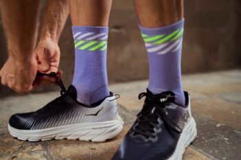 INCYLENCE čarape MERINO LIGHT LANES PURPLE/GREEN - Image 4