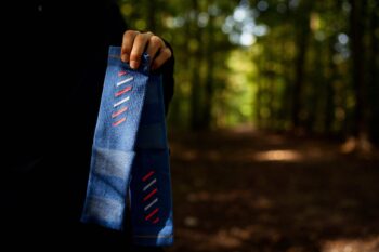 INCYLENCE čarape MERINO RISE BLUE/INFERNO - Image 4