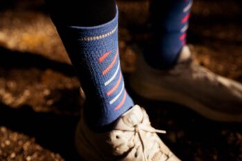 INCYLENCE čarape MERINO RISE BLUE/INFERNO - Image 5