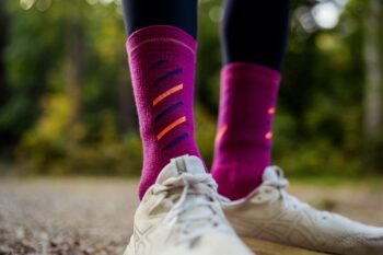 INCYLENCE čarape MERINO RISE MAGENTA/ORANGE - Image 5