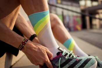 INCYLENCE čarape RUNNING GRADES BLUE/CANARY - Image 5