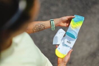 INCYLENCE čarape RUNNING GRADES BLUE/CANARY - Image 3