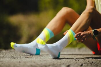 INCYLENCE čarape RUNNING GRADES BLUE/CANARY - Image 4