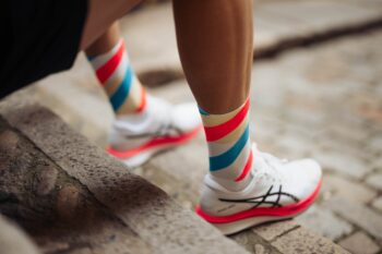 INCYLENCE čarape RUNNING LOOPS WHITE/BLUE/INFERNO - Image 5